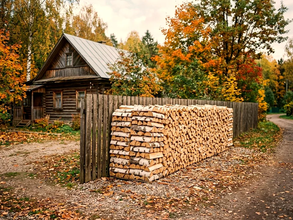 Дуб + укладка в дровник, Тобольск, проезд Каминная, 48